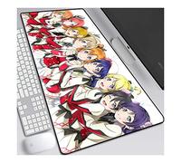 ITBT LoveLive Tappetino Mouse Gaming, Grande Anime Mouse Pad XXL 800x300mm Confortevole, Lavabile, 3mm Antiscivolo Tappetino per Mouse Scrivania Supporto per Ufficio, Adatto per Computer e PC, C
