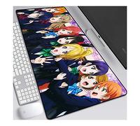 ITBT LoveLive Tappetino per XXL Mouse da Gioco - Gaming Mousepad Extra Grande 900 x 400mm - Pad 3mm con Base in Gomma Antiscivolo - Spessore 3mm Anime Tappetino Mouse, A