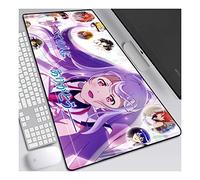 ITBT Memorie di plastica Anime Extended XXL Mousepad, Tappetino per Mouse Speed Gaming, 800x300mm Mousepad Anime di Grandi Dimensioni con Base in Gomma Antiscivolo, Bordi cuciti 3mm, per PC, E