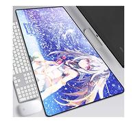 ITBT Memorie di plastica Tappetino per Mouse Anime 800x300mm, tappetini per Mouse Tastiera, Tappetino per Mouse da Gioco Professionale esteso XXL con Base in Gomma Spessa 3mm, per PC, E