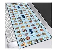 ITBT Monster Hunter Tappetino Mouse Gaming, Grande Anime Mouse Pad XL 700x300mm Confortevole, Lavabile, 3mm Antiscivolo Tappetino Scrivania Supporto per Ufficio Computer, Adatto per Computer e PC,B