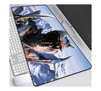 ITBT Monster Hunter Tappetino Mouse Gaming, Grande Anime Mouse Pad XXL 800x300mm Confortevole, Lavabile, 3mm Antiscivolo Tappetino Scrivania Supporto per Ufficio Computer, Adatto per Computer e PC, B