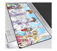 ITBT Mousepad con Estensione Anime XXL Code Geass, Tappetino per Mouse Speed Gaming, Tappetino Anime Grande 800x300mm con Base in Gomma Antiscivolo, Bordi cuciti 3mm, per PC, A