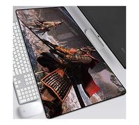 ITBT Ombre muoiono Due Volte Tappetino Mouse Gaming 900x 400mm XXL per Mouse e PC, 3mm Mouse Pad Antiscivolo Fondo in Gomma con Bordi Cuciti, B