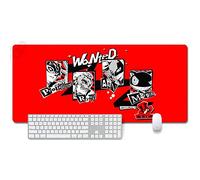 ITBT Persona 5 Tappetino Mouse Gaming, Grande Anime Mouse Pad XXL 900x400mm Confortevole, Lavabile, 3mm Antiscivolo Tappetino Scrivania Supporto per Ufficio Computer, Adatto per Computer e PC, C