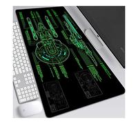 ITBT Star Warship Tappetino Mouse Gaming 700x 300mm XL per Mouse e PC, 3mm Mouse Pad Antiscivolo Fondo in Gomma con Bordi Cuciti,F