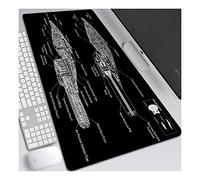 ITBT Star Warship Tappetino per XL Mouse da Gioco - Gaming Mousepad Extra Grande 700 x 300mm - Pad 3mm con Base in Gomma Antiscivolo - Spessore 3mm Anime Tappetino Mouse,D