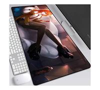 ITBT Steins Gate Tappetino Mouse Gaming 900x 400mm XXL per Mouse e PC, 3mm Mouse Pad Antiscivolo Fondo in Gomma con Bordi Cuciti, F