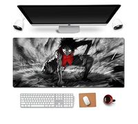 ITBT Tappetino Mouse One Piece Tappetino per XXL Mouse da Gioco - Gaming Mousepad Extra Grande 900 x 400mm - Pad 3mm con Base in Gomma Antiscivolo - Spessore 3mm Anime Tappetino Mouse, L