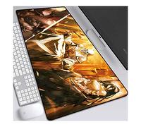 ITBT Tappetino per Mouse da Gioco per Non Morti Overlord, Tappetino per Mouse Anime XXL, 800x300mm, Tappetino per Mouse Extra Large con Base in Gomma Antiscivolo, Bordi cuciti 3mm, per PC, F