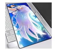 ITBT Tappetino per Mouse Speed Gaming in plastica per memorie, Tappetino per Mouse Anime XXL, 800x300mm, Tappetino per Mouse Extra Large con Base in Gomma Antiscivolo, Bordi cuciti 3mm, per PC, F