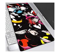 ITBT Tappetino per Mouse Speed Gaming Nero diacono, Tappetino per Mouse Anime XXL, 800x300mm, Tappetino per Mouse Extra Large con Base in Gomma Antiscivolo, Bordi cuciti 3mm, per PC, E