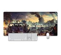 ITBT The Division Tappetino Mouse Gaming, Grande Anime Mouse Pad XXL 900x400mm Confortevole, Lavabile, 3mm Antiscivolo Tappetino Scrivania Supporto per Ufficio Computer, Adatto per Computer e PC, F