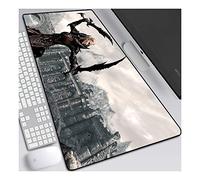 ITBT The Elder Scrolls 800x 300mm Tappetino Mouse，Speed Gaming Mousepad， XXL Tappetino per Mouse, 3mm Mouse Pad Antiscivolo Fondo in Gomma con Bordi Cuciti, D