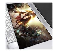 ITBT Undead Overlord Tappetino Mouse Gaming 900x 400mm XXL per Mouse e PC, 3mm Mouse Pad Antiscivolo Fondo in Gomma con Bordi Cuciti, F