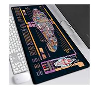 ITBT Universe Galaxy Tappetino per XXL Mouse da Gioco - Gaming Mousepad Extra Grande 800 x 300mm - Pad 3mm con Base in Gomma Antiscivolo - Spessore 3mm Anime Tappetino Mouse, F