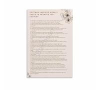 ITCLEYMDZV Marriage Advice Poster Couples Counseling Principles Chart Healthy Relationship Guide Wall-Art for Home Office Decor(Unframed,12x18inch(30x45cm))