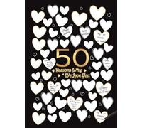 ITCLEYMDZV Personalized 50th Birthday Canvas, 50 Reasons Why We Love You, Guest Book Idea for 50th Anniversary Party Decor(Unframed,12x18inch(30x45cm))
