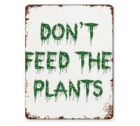 ITCLEYMDZV Rustic Metal Sign Let It Grow Boho Retro Funny Plaque for Home Garden Yard Bathroom Cafe 8 X 12 in