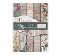 ITD Collection Carta decoupage, Flower Post-Roses, 21 x 30 x 0,15 cm