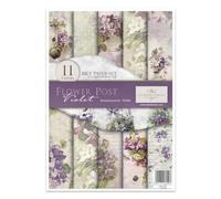 ITD Collection Carta di Riso, Flower Post-Violet, 29.7 x 21 cm