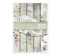 ITD Collection Carta di Riso, Flower Post-White, 29.7 x 21 cm