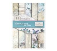 ITD Collection Carta di Riso, SummerTime in Blue, 29.7 x 21 cm