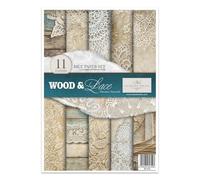 ITD Collection Decoupage, Legno e Pizzo, 21 x 30 x 0,15 cm