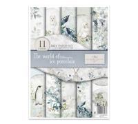 ITD Collection - Papier de riz créatif A4 Decoupage Rice Paper Sheet 29,7 x 21 cm Technique de découpage multicolore (RP027) - HS code 48021000