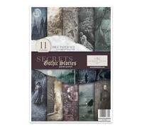 ITD Collection - Papier de riz créatif A4 Decoupage Rice Paper Sheet 29,7 x 21 cm Technique de découpage multicolore (RP008) - HS code 48021000