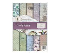 ITD Collection - Papier de riz créatif A4 Decoupage Rice Paper Sheet 29,7 x 21 cm Technique de découpage multicolore (RP014) - HS code 48021000