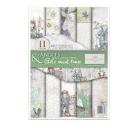 ITD Collection - Papier de riz créatif A4 Decoupage Rice Paper Sheet 29,7 x 21 cm Technique de découpage multicolore (RP020) - HS code 48021000