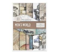 ITD Collection - Papier de riz créatif A4 Decoupage Rice Paper Sheet 29,7 x 21 cm Technique de découpage multicolore (RP019) - HS code 48021000