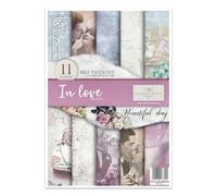 ITD Collection - Papier de riz créatif A4 Decoupage Rice Paper Sheet 29,7 x 21 cm Technique de découpage multicolore (RP016) - HS code 48021000