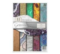 ITD Collection - Papier de riz créatif A4 Decoupage Rice Paper Sheet 29,7 x 21 cm Technique de découpage multicolore (RP029) - HS code 48021000