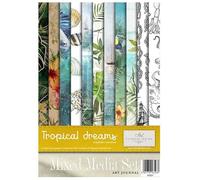 ITD Collection -Scrapbooking Pack A4 Accessori Decoupage Set-Scrapbook paper set con carta pergamena-formato 210x297mm (MS031 - HS code 48021000)