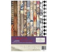 ITD Collection -Scrapbooking Pack A4 Accessori Decoupage Set-Scrapbook paper set con carta pergamena-formato 210x297mm (MS034 - HS code 48021000)