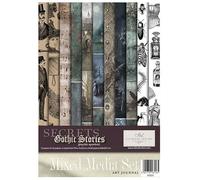 ITD Collection -Scrapbooking Pack A4 Accessori Decoupage Set-Scrapbook paper set con carta pergamena-formato 210x297mm (MS024 - HS code 48021000)
