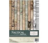 ITD Collection -Scrapbooking Pack A4 Accessori Decoupage Set-Scrapbook paper set con carta pergamena-formato 210x297mm (MS032 - HS code 48021000)