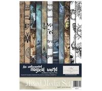 ITD Collection -Scrapbooking Pack A4 Accessori Decoupage Set-Scrapbook paper set con carta pergamena-formato 210x297mm (MS019 - HS code 48021000)