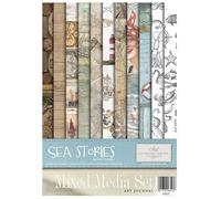 ITD Collection -Scrapbooking Pack A4 Accessori Decoupage Set-Scrapbook paper set con carta pergamena-formato 210x297mm (MS033 - HS code 48021000)