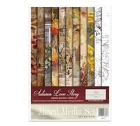 ITD Collection - Set carta decoupage carta di riso A4 set creativo 210x297 mm - carta decorativa 30 g/m² (RP064 -Autumn Love Story)