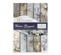 ITD Collection - Set carta decoupage carta di riso A4 set creativo 210x297 mm - carta decorativa 30 g/m² (RP067 -Winter Bouquet)