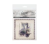 ITD Collection - Set Creativo Mini Carta di Riso 14,8 x 14,8 cm (6 Fogli), Carta di Riso Decoupage per Scrapbooking e Artigianato, Multicolore (RSM081)