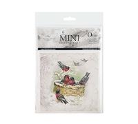 ITD Collection - Set creativo per mini album con carta di riso 14,8 x 14,8 cm (6 fogli) Carte di riso per decoupage per scrapbooking e artigianato - Multicolore (RSM084, codice HS - 48021000)