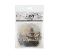 ITD Collection - Set creativo per mini album con carta di riso 14,8 x 14,8 cm (6 fogli) Carte di riso per decoupage per scrapbooking e artigianato - Multicolore (RSM089, codice HS - 48021000)