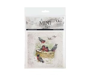 ITD Collection - Set creativo per mini album con carta di riso 14,8 x 14,8 cm (6 fogli) Carte di riso per decoupage per scrapbooking e artigianato - Multicolore (RSM084, codice HS - 48021000)