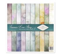 ITD Collection - Set di carta per scrapbooking Scrapbooking Papier 12 x 12 Zoll, 310 x 320 mm, Dekorpapier 30 g/m² - Scrapbook Papier (SLS-064 - Summer Love Story 2)