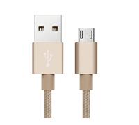 iTechCover Cavo USB intrecciato per ricarica/caricatore compatibile con EasyAcc Brilliant 15000 mAh Power Bank caricabatterie/oro (1 m)