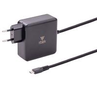Itek Caricatore Alimentatore 100W USB C e PD per Notebook, Laptop, MacBook, Tablet, Smartphone, Console, Macchine fotografiche e Dispositivi USB C - Tecnologia GaN da muro
